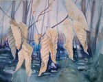 ghostly beech leaf watercolour